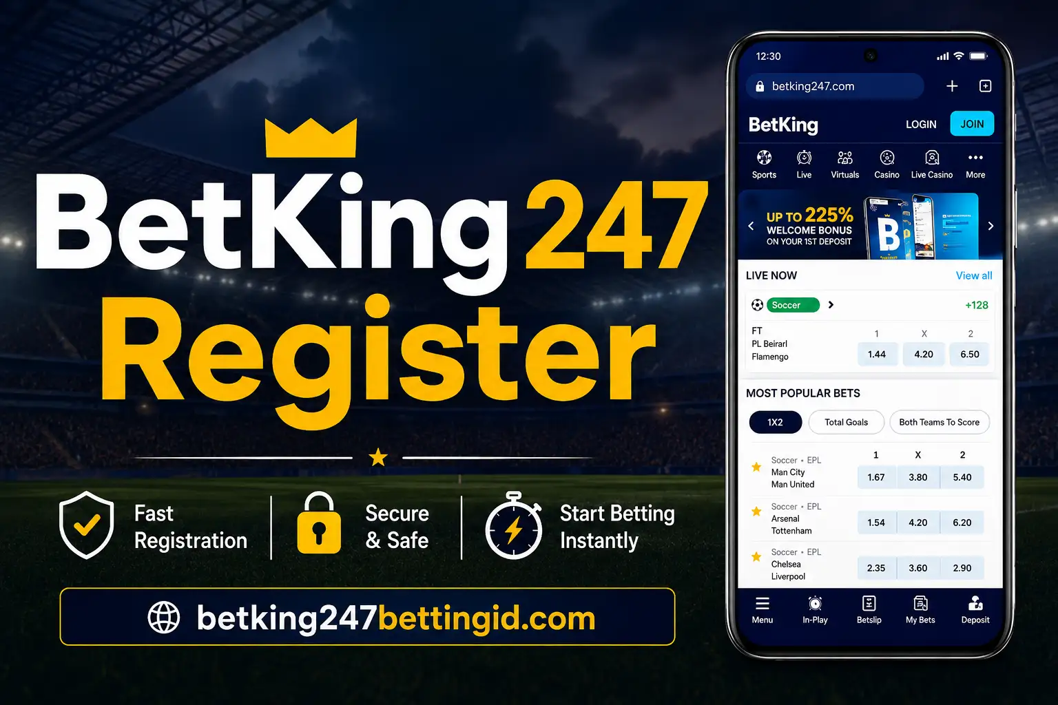 BetKing247 Register